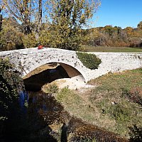 La Mditerrane  vlo - Pont romain de la Baou  Creste (Alpes-de-Haute-Provence)