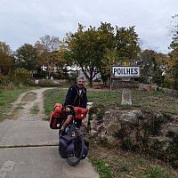 La Méditerranée à vélo - En arrivant à Poilhes à vélo !